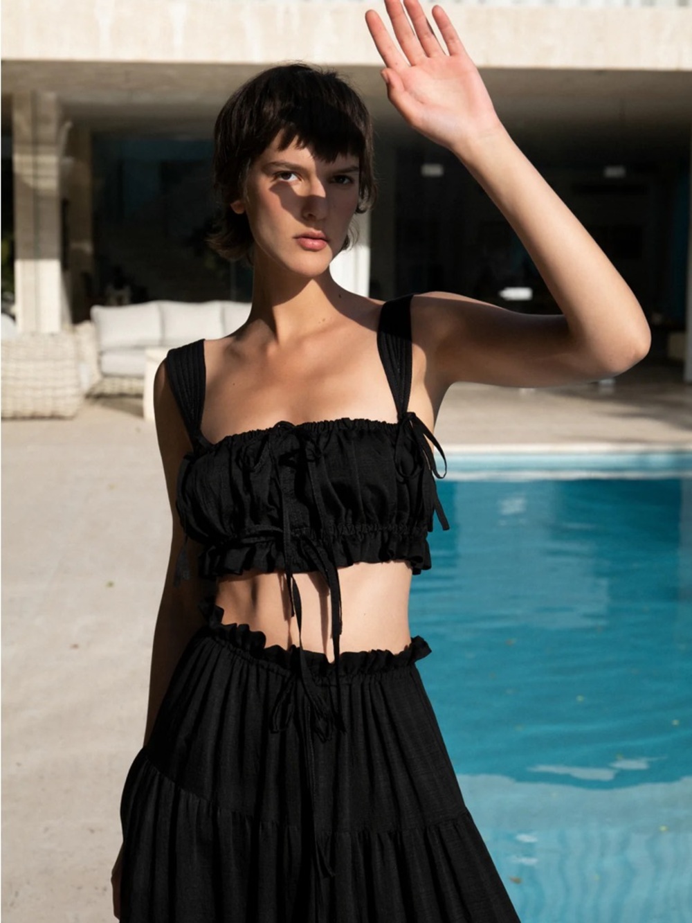 Sabina Musayev Ashby Crop Top